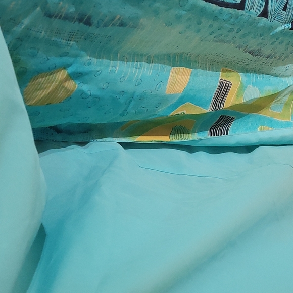 Petite Wrap Skirt Beach Blue Long 12 - Picture 3 of 7